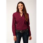 CHEMISE FEMME ROPER SNAP WINE