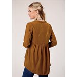 VELVET V NECK TUNIC FEMME ROPER