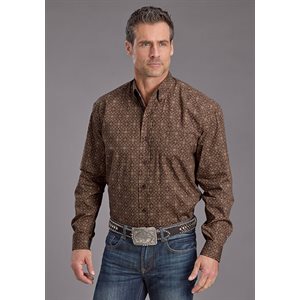 MENS L / S ORNAMENTAL STETSON SHIRT