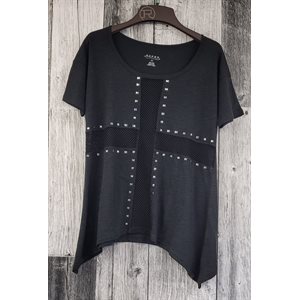 T-SHIRT FILETTE NOIR ETOILE ROPER