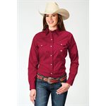 CHEMISE FEMME M / L POPLIN STRETCH RED ROPER