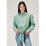 CHEMISE FEMME M / L ROPER MINT DENIM RETRO