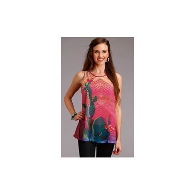 LADIES ROPER TANK TOP CACTUS