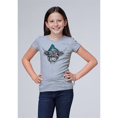 T SHIRT FILLE GREY ROPER