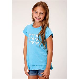 T SHIRT FILLE ROPER TURQUOISE