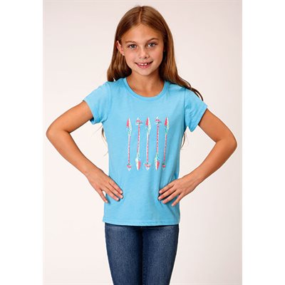 GIRLS BLUE ROPER T SHIRT