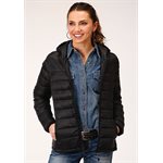 LADIES DOWN ROPER JACKET BLACK