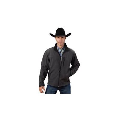 MENS SOFTSHELL ROPER CHARCOAL JACKET