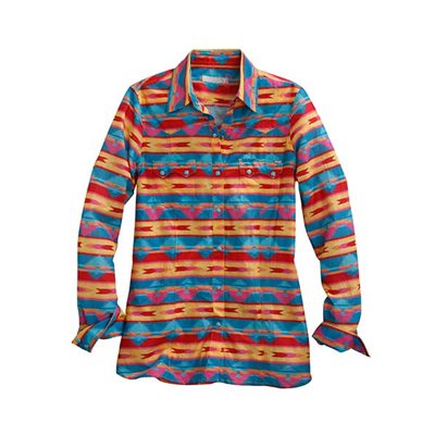 CHEMISE FEMME M / L ROPER AZTEC RETRO