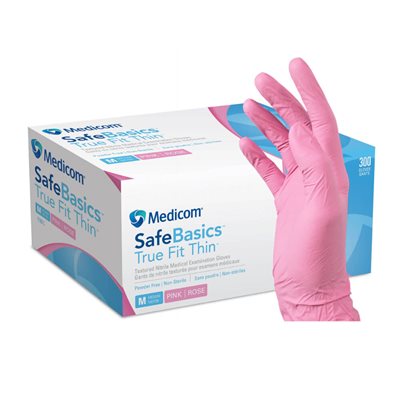 GANTS NITRILE ROSE MED. BTE 300