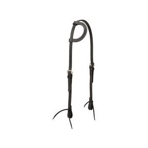 BLACK LATIGO HEADSTALL SLIDING EAR