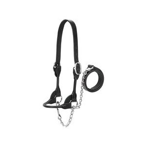 DAIRY / BEEF ROUND SHOW HALTER MED BLACK