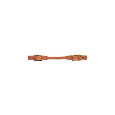 ROUND CURB STRAP LEATHER RUSSET