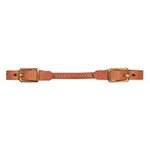 ROUND CURB STRAP LEATHER RUSSET