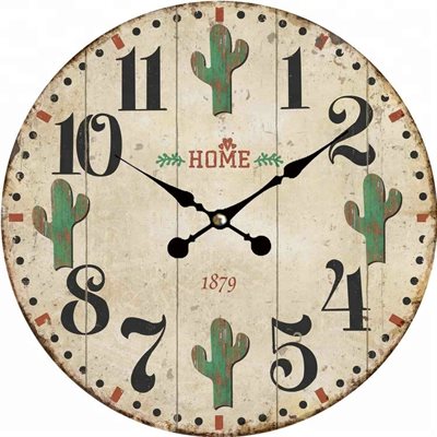 CACTUS WALL CLOCK