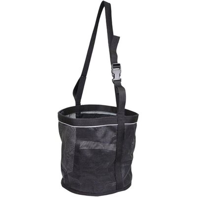 MESH REFLECTIVE FEED BAG BLACK