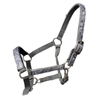 AVERAGE MINI PAISLEY OVERLAY NYLON HALTER