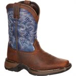 KIDS BOOT BROWN / BLUE 8" WESTERN