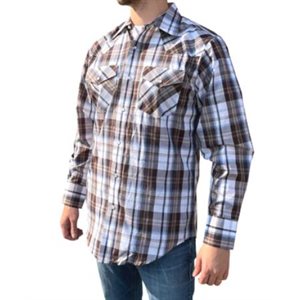 MENS PLAID L / S SHIRT