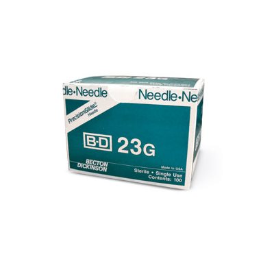 NEEDLE - PLASTIQUE HUB 23G X 3 / 4" (100)