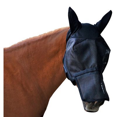 ULTRASHIELD FLY MASK HORSE REMOVABLE NOSE