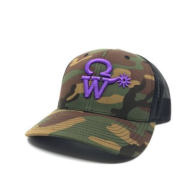 CASQUETTE CAMO LOGO MAUVE CW