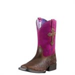 BOTTE ARIAT CROSSROADS BRUN / FUSCHIA