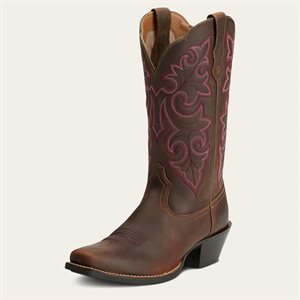 BOTTE FEMME ARIAT POWDER BRUN SQ TOE