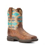 LADIES ANTHEM SHORTIE ARIAT BOOT TAN / TURQ