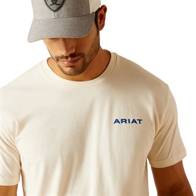 T SHIRT HOMME ARIAT LOGO OFF WHITE