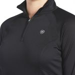 SUNSTOPPER FEM ARIAT NOIR 1 / 4 ZIP