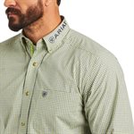 CHEMISE HOMME ARIAT M / L TEAM DREW VERT / BLANC