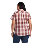 REAL BILLIE ARIAT JEAN SHIRT S / S FEMME RUSSET PLAID