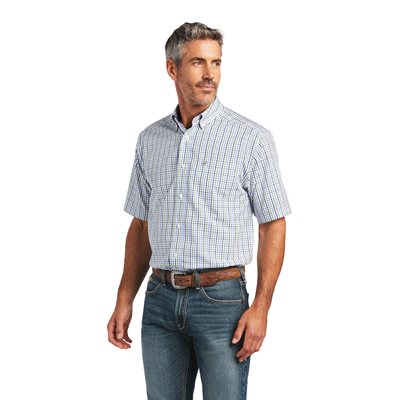 MENS S / S EVERLY WHITE ARIAT SHIRT