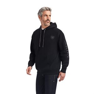 MENS LOGO BLACK ARIAT HOODIE