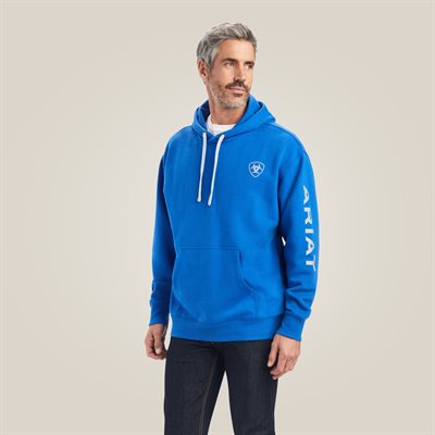 HOODIE HOMME ARIAT LOGO COBALT