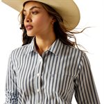 CHEMISE FEMME M / L BAJA STRIPE ARIAT