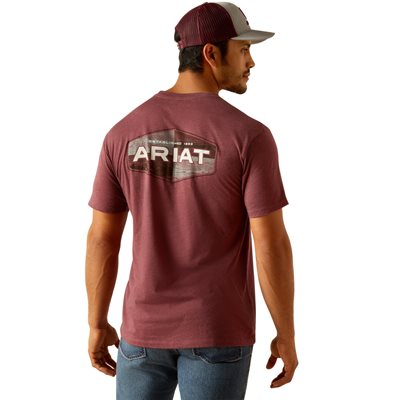 T SHIRT HOMME QUADRANT ARIAT BURGUNDY