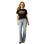 T SHIRT FEM NOIR BOOTCO ARIAT