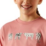 T SHIRT FILLE MINI COW ARIAT