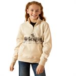 FILLE PASTURE 1 / 4 ZIP SWEATWHIRT OATMEAL ARIAT