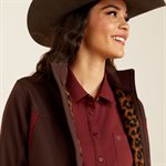 MANTEAU FEM SOFTSHELL PLUM / TWNY PRINT ARIAT