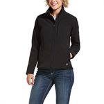 LADIES BLACK REAL SOFTSHELL ARIAT JACKET