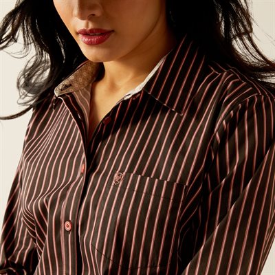 CHEMISE FEMME M / L MAHOGANY STRIPE