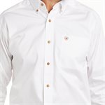 MENS L / S WHITE ARIAT SHIRT