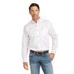 MENS L / S WHITE ARIAT SHIRT