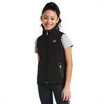 YOUTH NEW TEAM SOFTSHELL BLACK ARIAT VEST