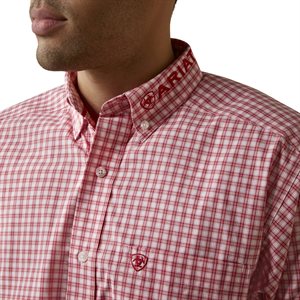 MENS L / S PRO TEAM RED ARIAT SHIRT