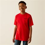 BOYS T SHIRT PROUD FARMER REDLINE ARIAT