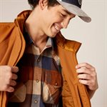 VEST HOM INS LOGO ARIAT CHESTNUT